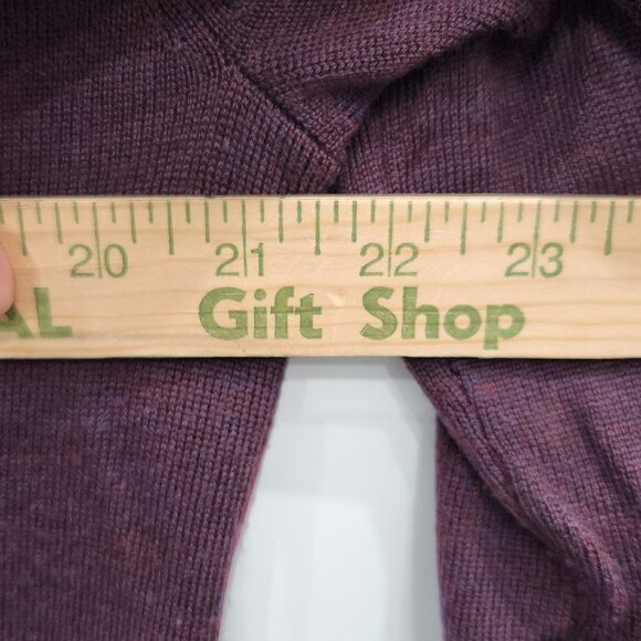 Joseph Abboud Extra Fine Merino Wool Sweater V-neck Pullover Wine Men's Large - Picture 6 of 10